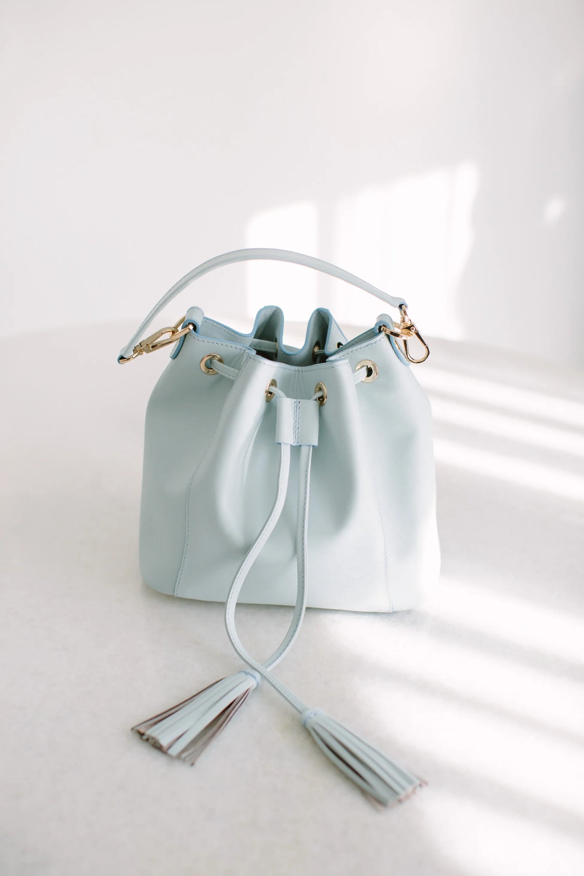 Pure Paris-Petit Bonbon Ciel Çanta - Sky Blue-El Çantası-1-roqelvaxirum.shop