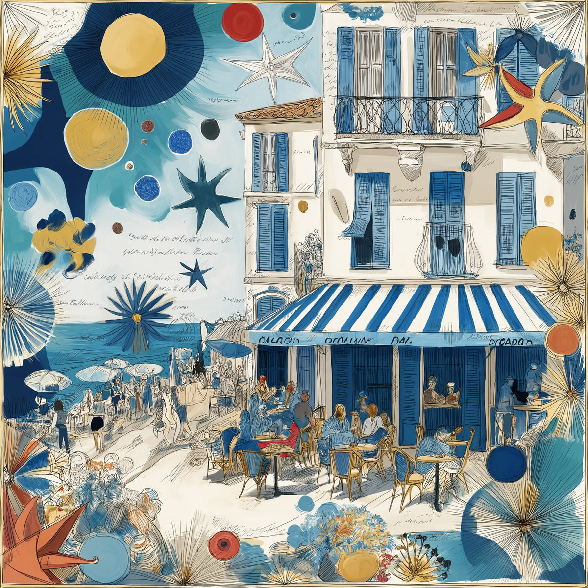 Pure Paris-RêVerie D’Azur Bleu İpek Fular-Şal & Fular-1-roqelvaxirum.shop