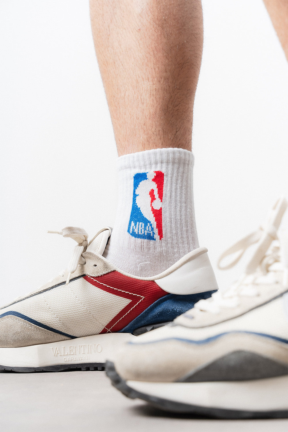 Respire-Unisex Basketbol Temalı Uzun Çorap Beyaz-Çorap-3-roqelvaxirum.shop