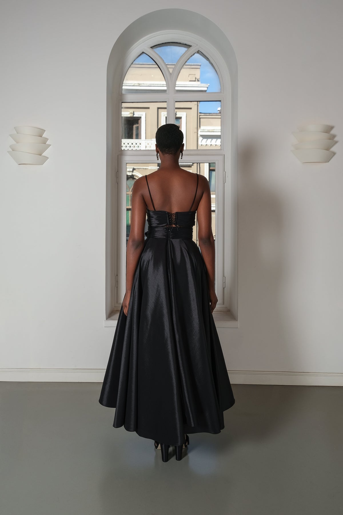 Roccie-Stella Strappy Mini Top With Taffeta And Satin Mix-Top-4-roqelvaxirum.shop