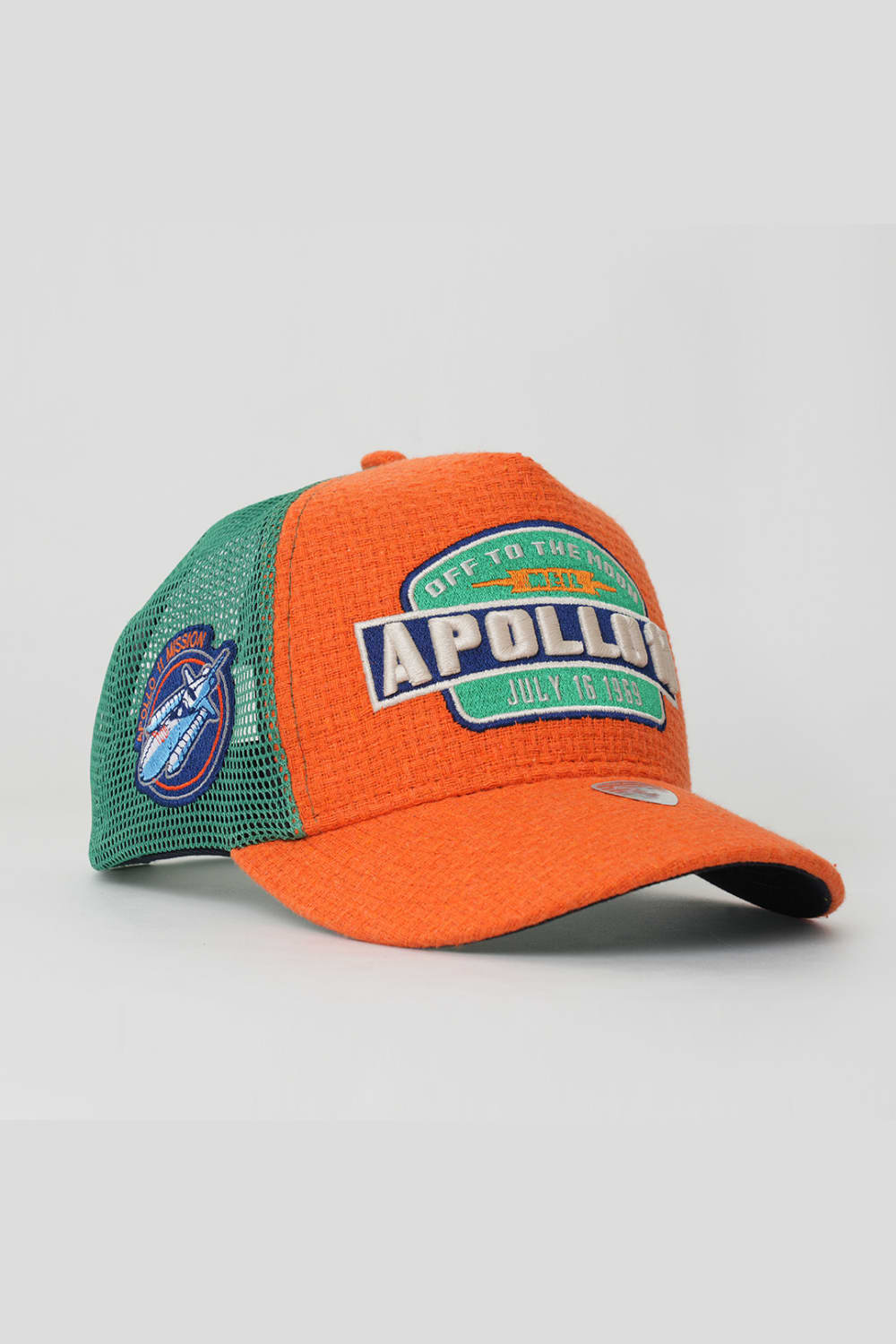 RustandRich-Trucker Şapka Space Collection Apollo Turuncu Unisex-Şapka-3-roqelvaxirum.shop