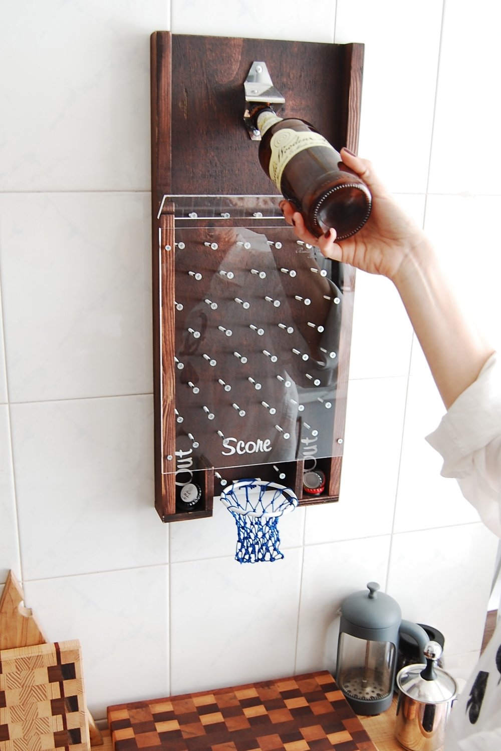 Rustic Wooden Art-Drinko Plinko Şişe Açacağı-Mutfak Aksesuarları-1-roqelvaxirum.shop