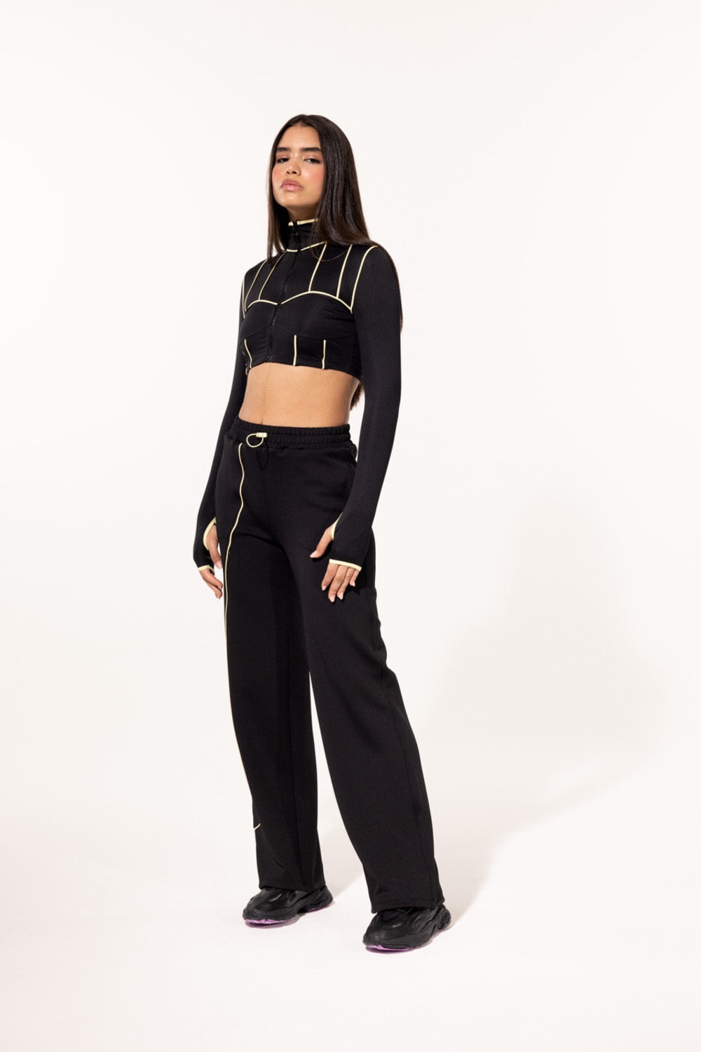 SBNM-Yellow Contrast Crop Top-Crop Top-2-roqelvaxirum.shop