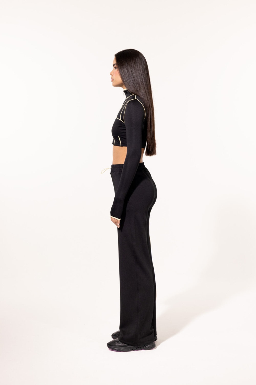 SBNM-Yellow Contrast Straight Pants-Eşofman-3-roqelvaxirum.shop