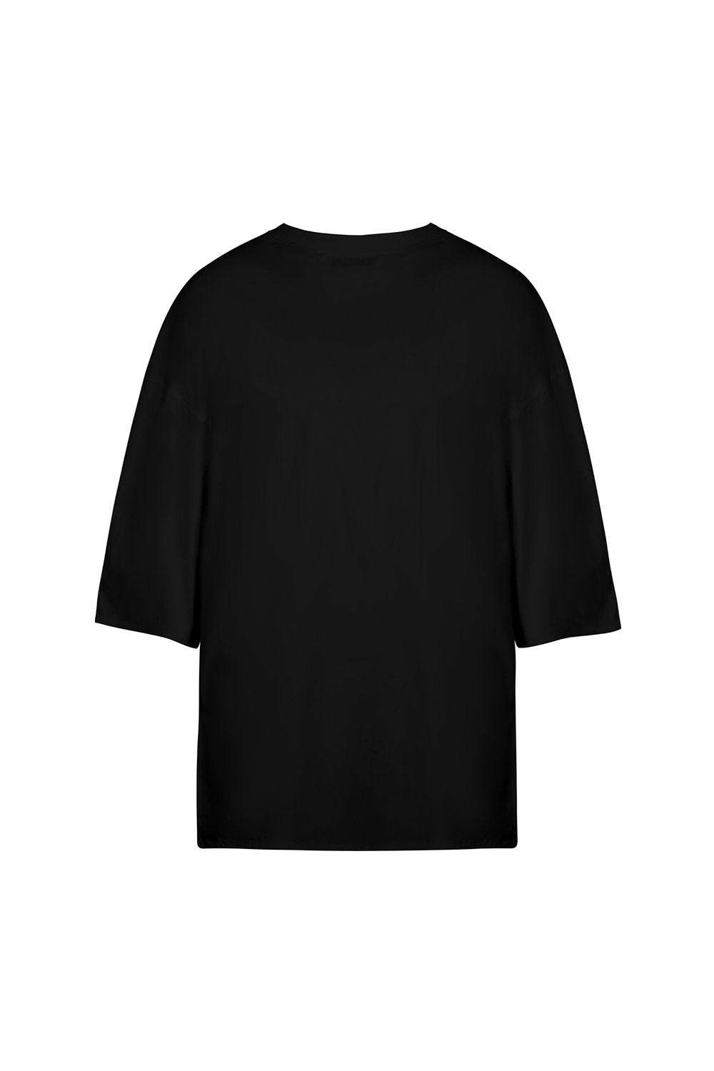 Sertaç Taşdelen-Siyah %100 Pamuk Yuvarlak Yaka Oversized Erkek T-shirt Model T 04-T-Shirts-2-roqelvaxirum.shop
