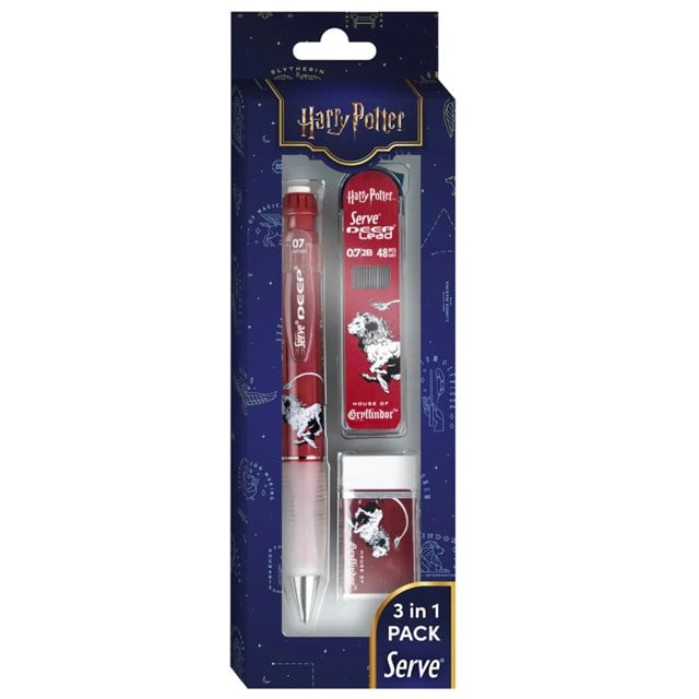 Serve-Harry Potter Gryffindor Temalı 3'lü Kalem Seti — 0,7 Mm-Kalem Seti-2-roqelvaxirum.shop