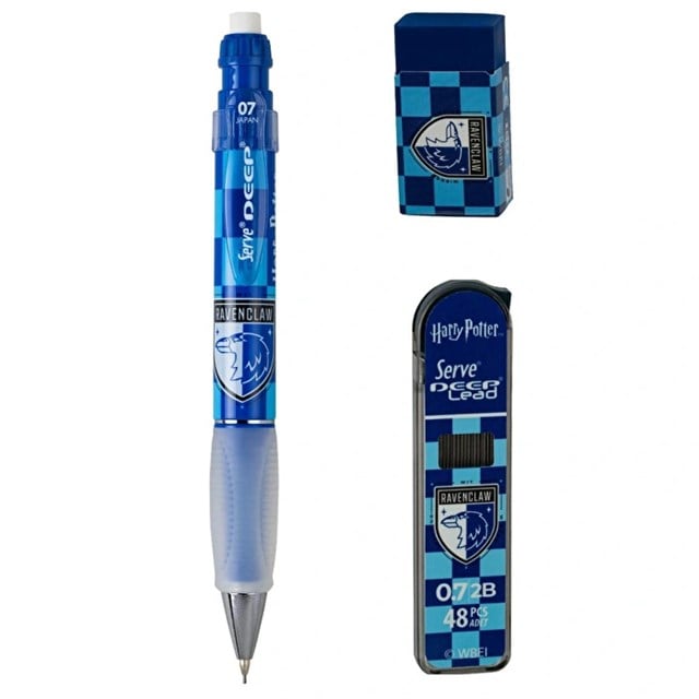 Serve-Harry Potter Ravenclaw Damalı 3'lü Kalem Seti — 0,7 Mm-Kalem Seti-1-roqelvaxirum.shop