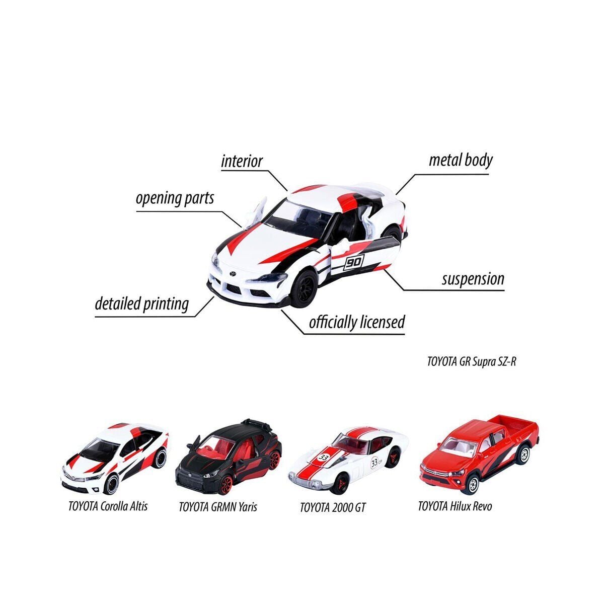 8502105003 Toyota Racing 5 Pieces Giftpack