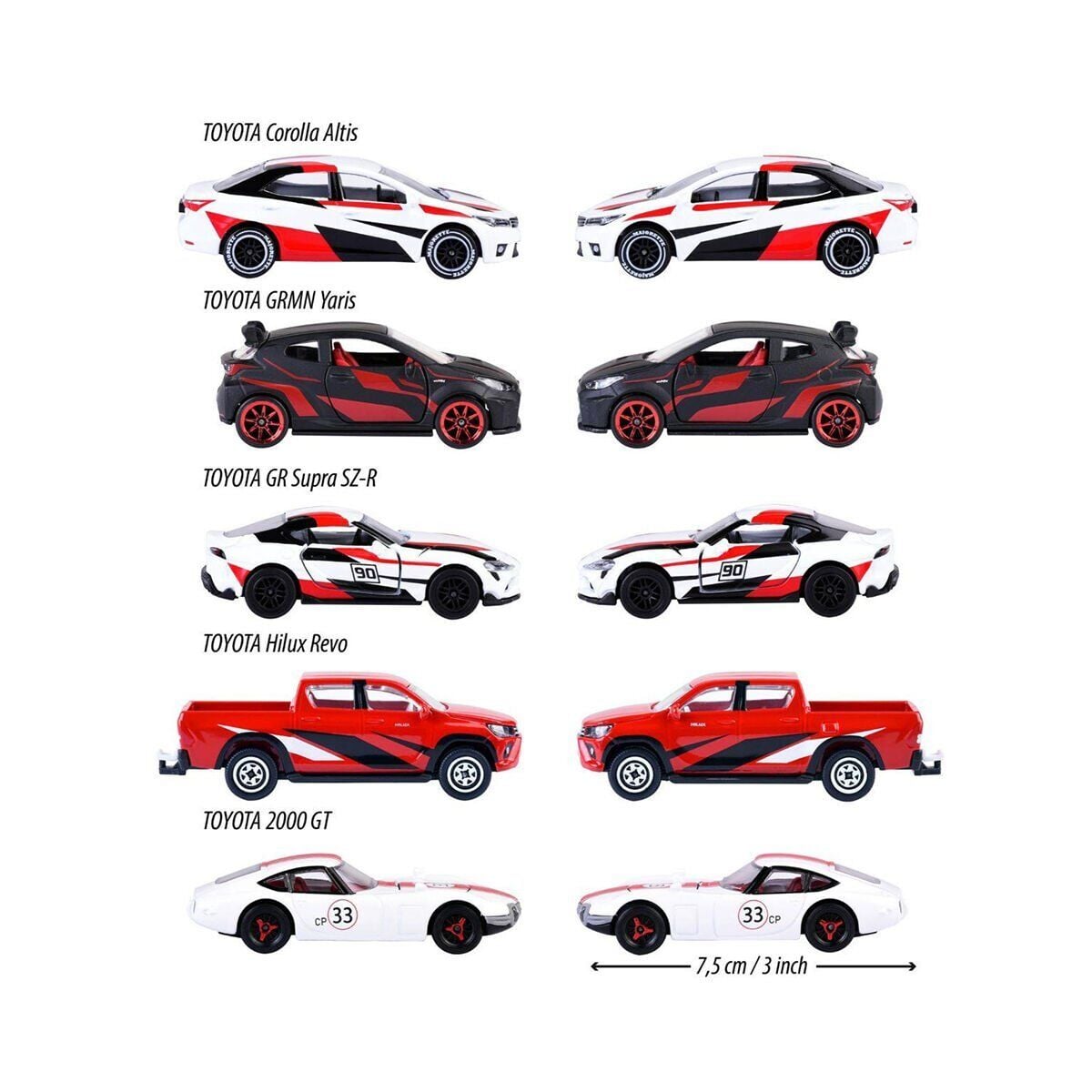 8502105003 Toyota Racing 5 Pieces Giftpack
