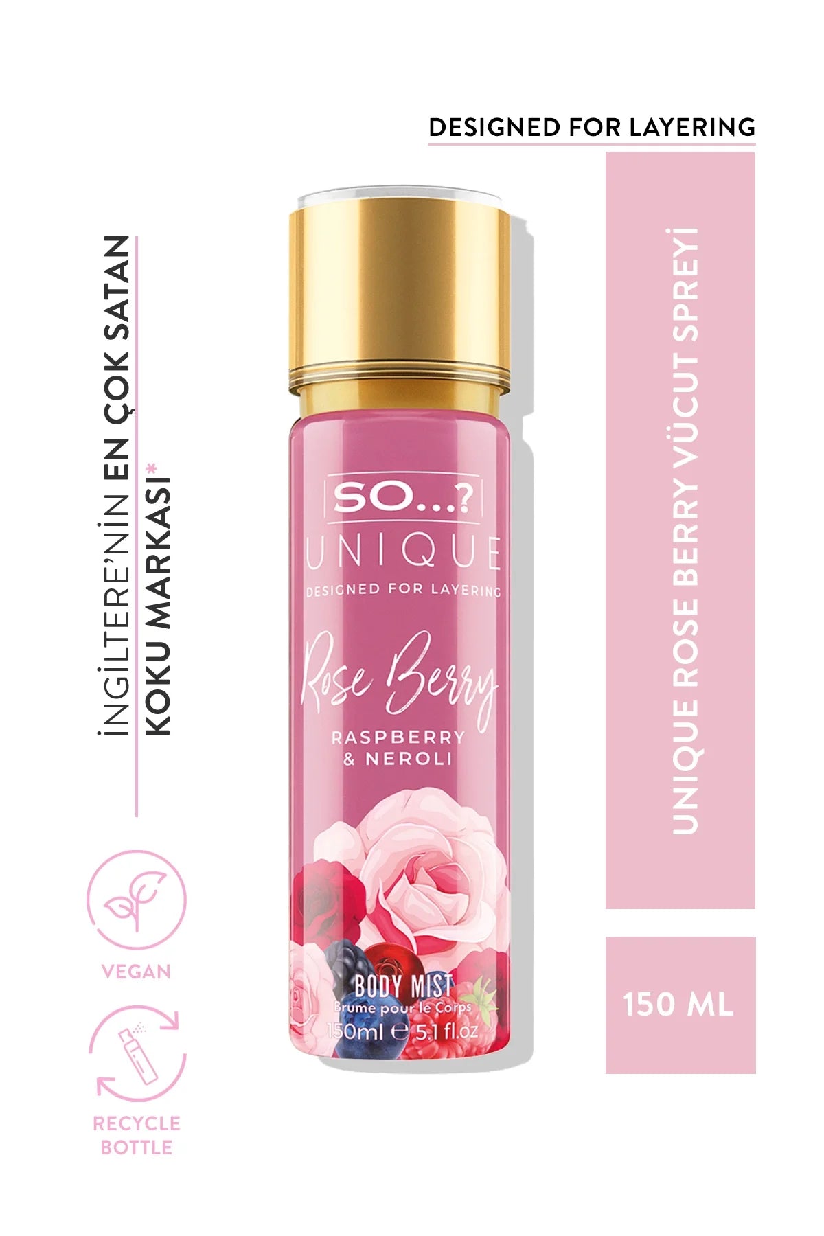 So…? Unique Rose Berry Vücut Spreyi 150ml