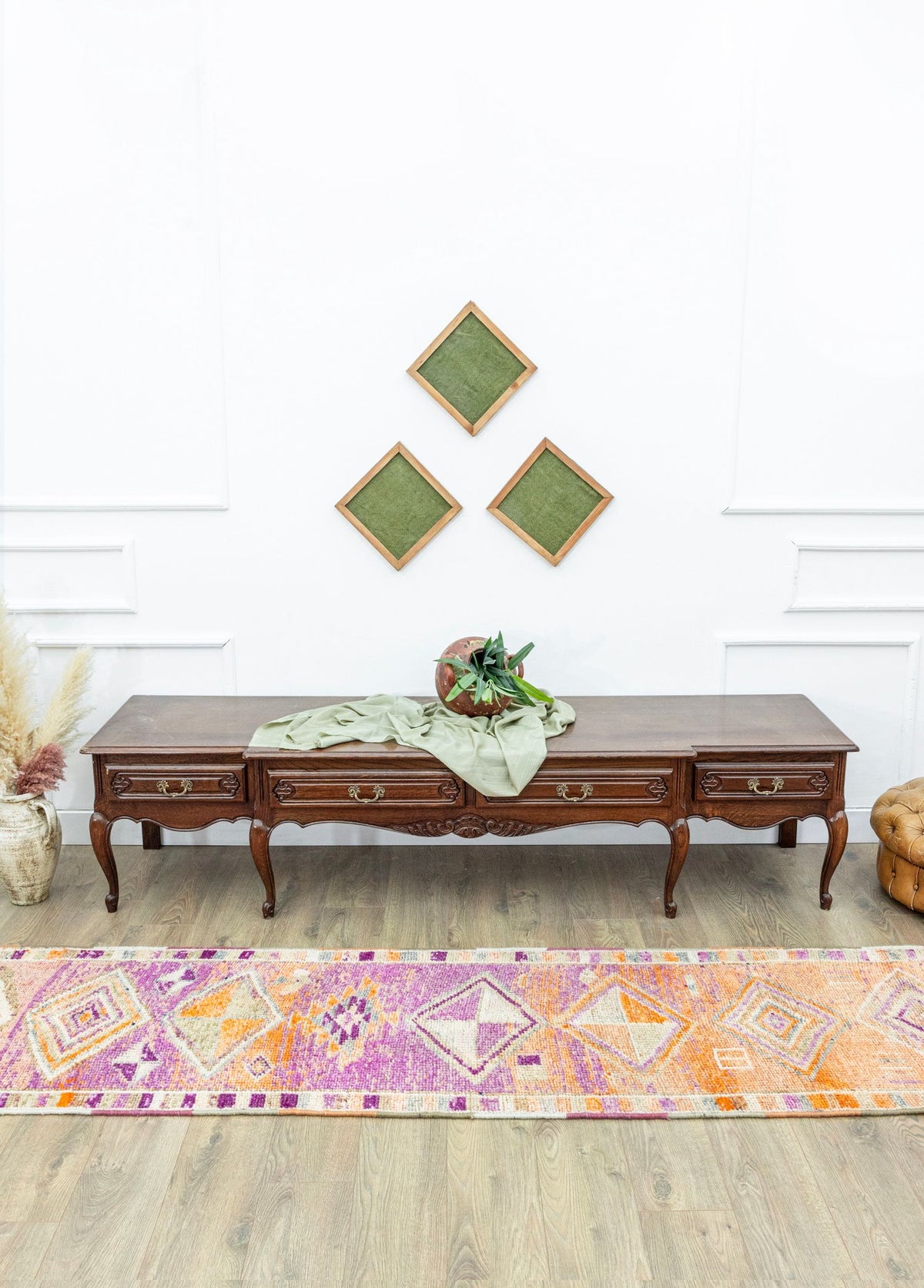 Soho Antiq-Abek Renkli El Dokuma Yün Herki Yolluk 73x318 Cm-Halı-2-roqelvaxirum.shop