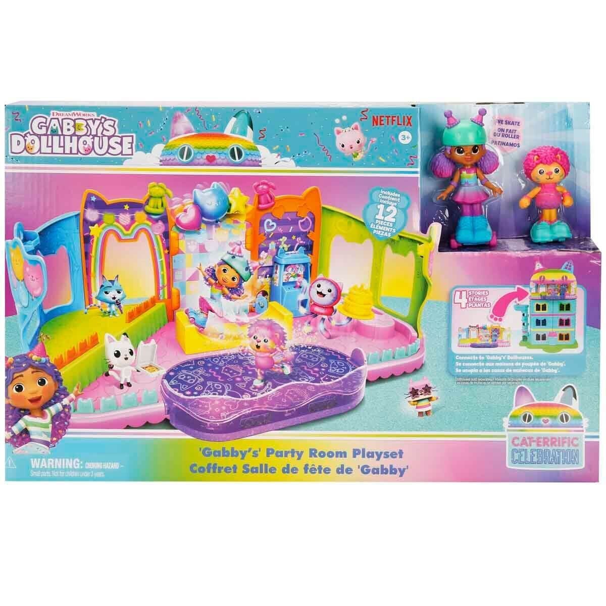 69755 Sun-Spm-FiGür Oyun Set Gabby S Dollhouse Çati Kati Paten PartiSi