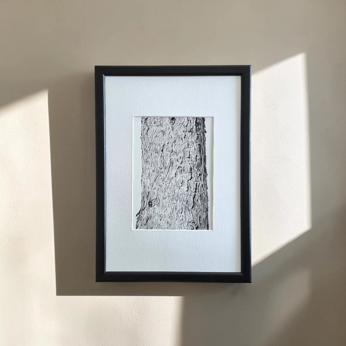 Ağaç Gövdesi Teknik Kalem Fine Art Baskı