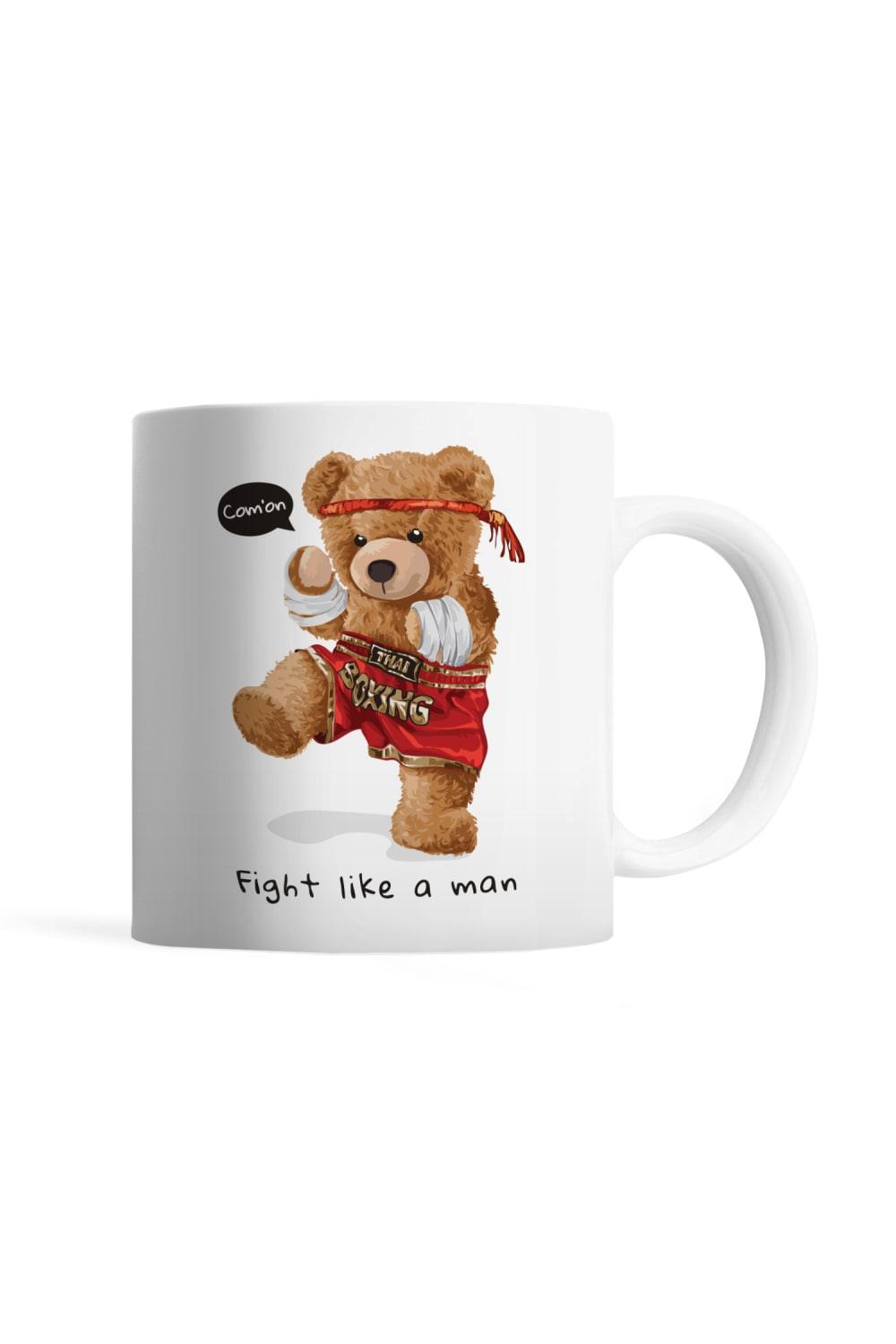 Tatlistan-Teddy Bear | Fight Like A Man - Kupa Bardak-Bardak-1-roqelvaxirum.shop