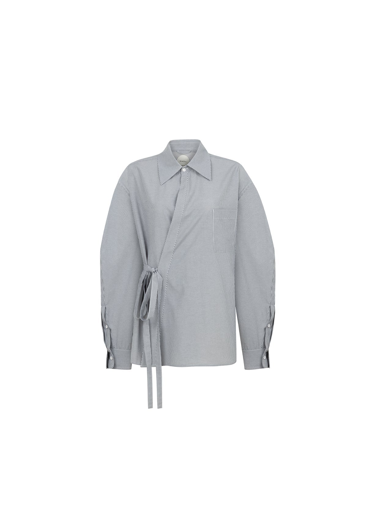 Tiny-Asimetrik Kesim Çizgili Bağlamalı Gömlek-Gömlek-10-roqelvaxirum.shop