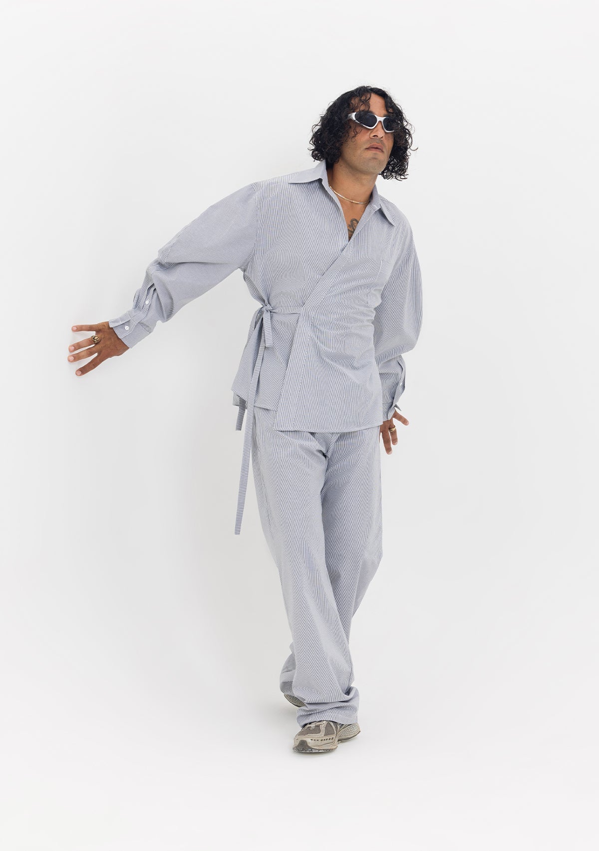 Tiny-Asimetrik Kesim Çizgili Bağlamalı Gömlek-Gömlek-8-roqelvaxirum.shop