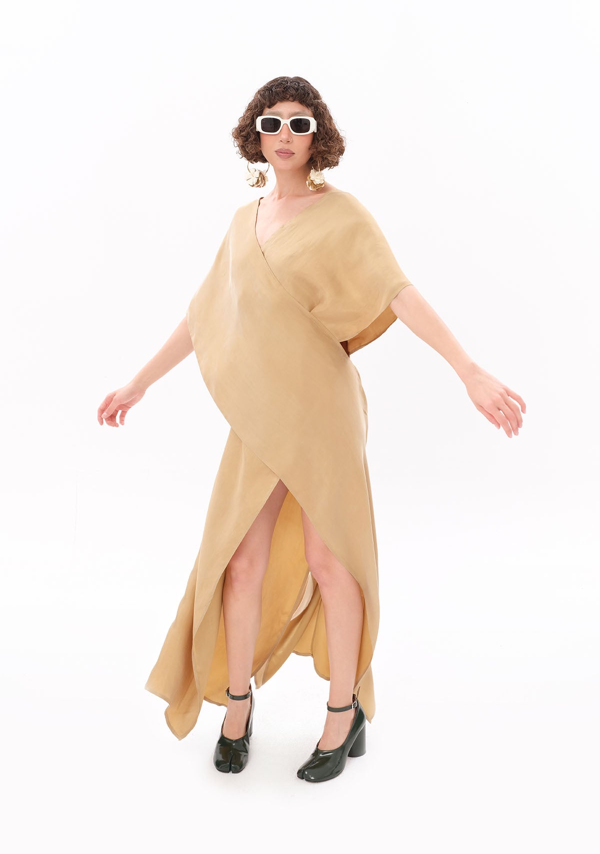 Tiny-Bej Luxe Tencel™ Elbise-Elbise-5-roqelvaxirum.shop
