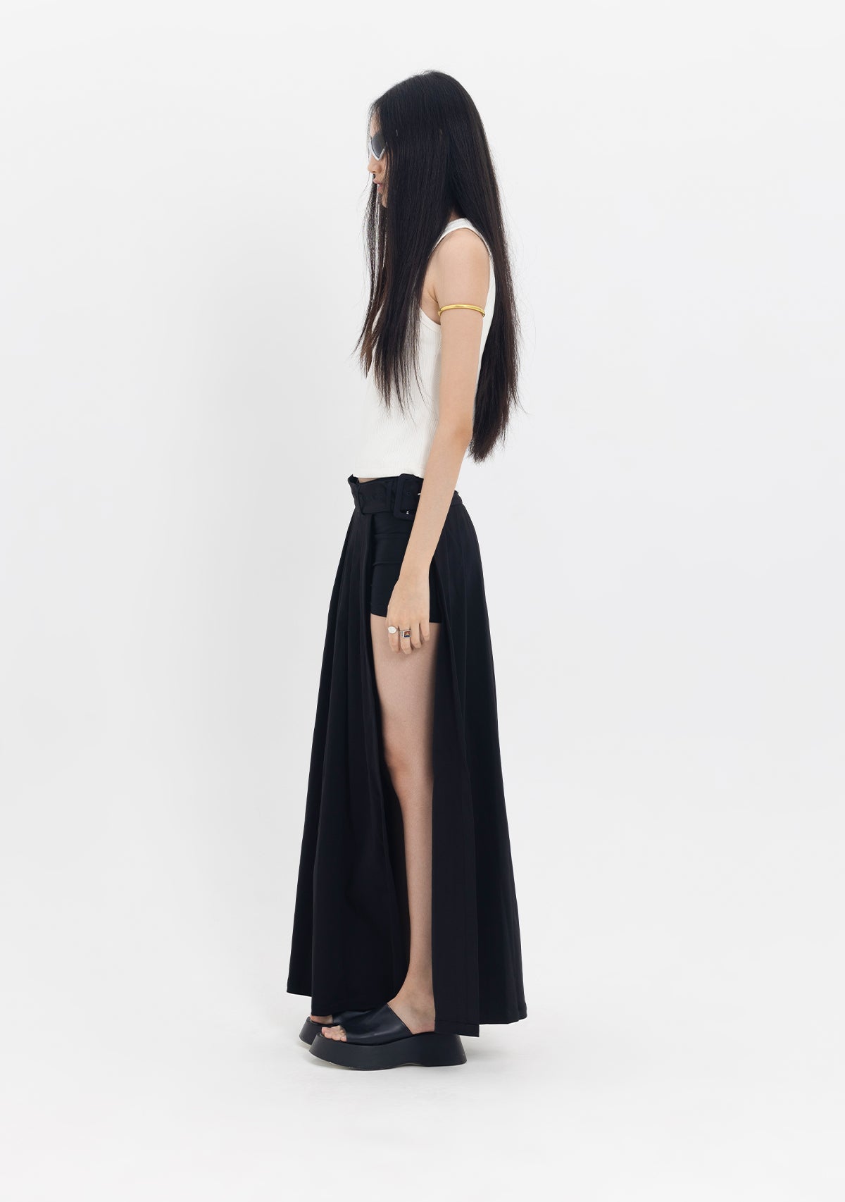 Tiny-Beli Kemerli Siyah Pileli Etek Aksesuar-Etek-7-roqelvaxirum.shop