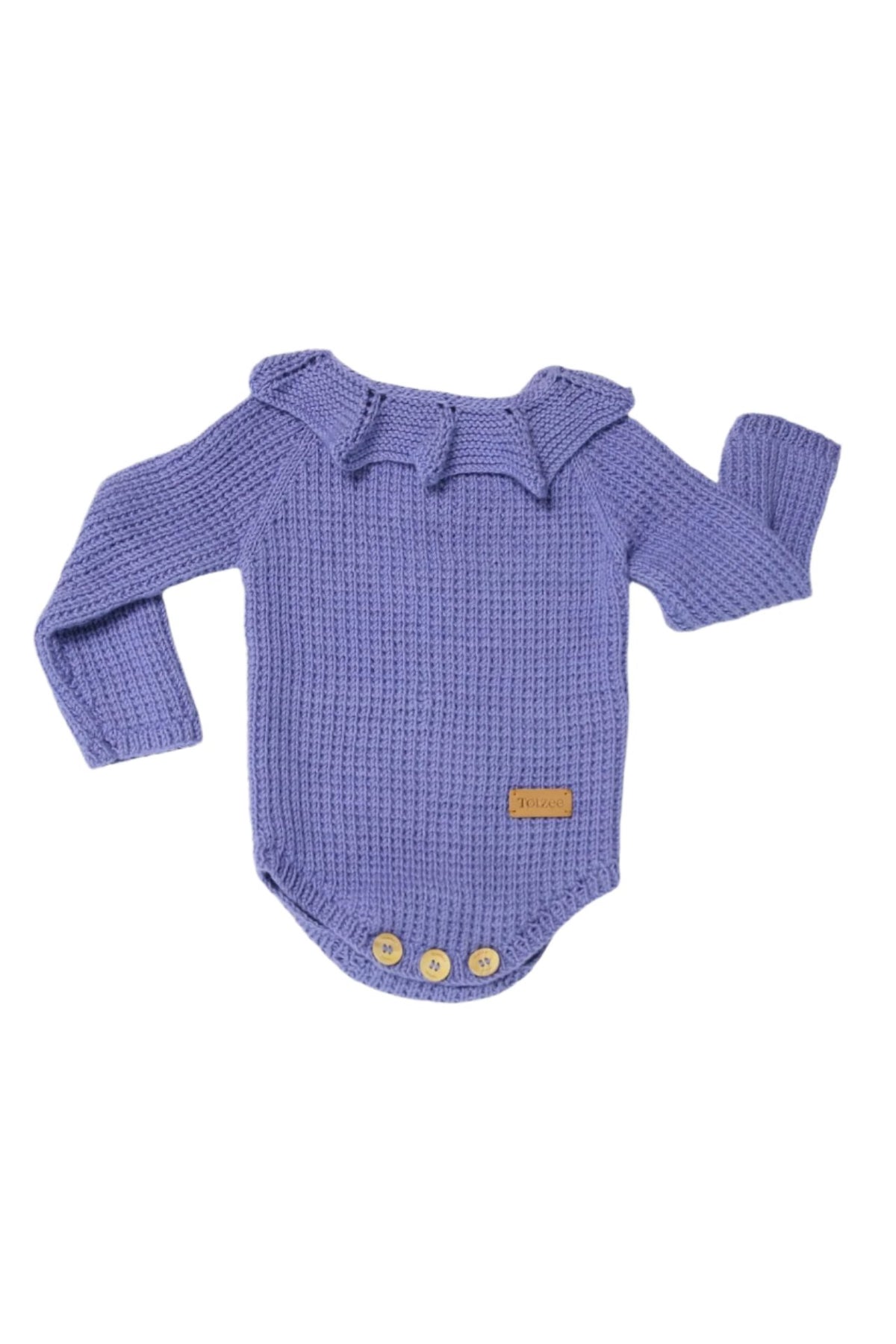 Totzee-Organik El Örgüsü Yakalı Body Orkide Mavisi-Body-1-roqelvaxirum.shop