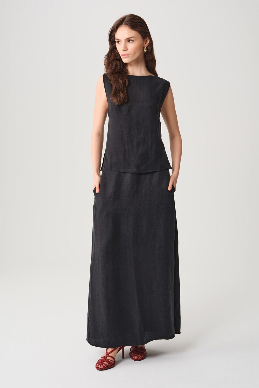 Towdoo-Rose Uzun Etek - Siyah-Etek-4-roqelvaxirum.shop