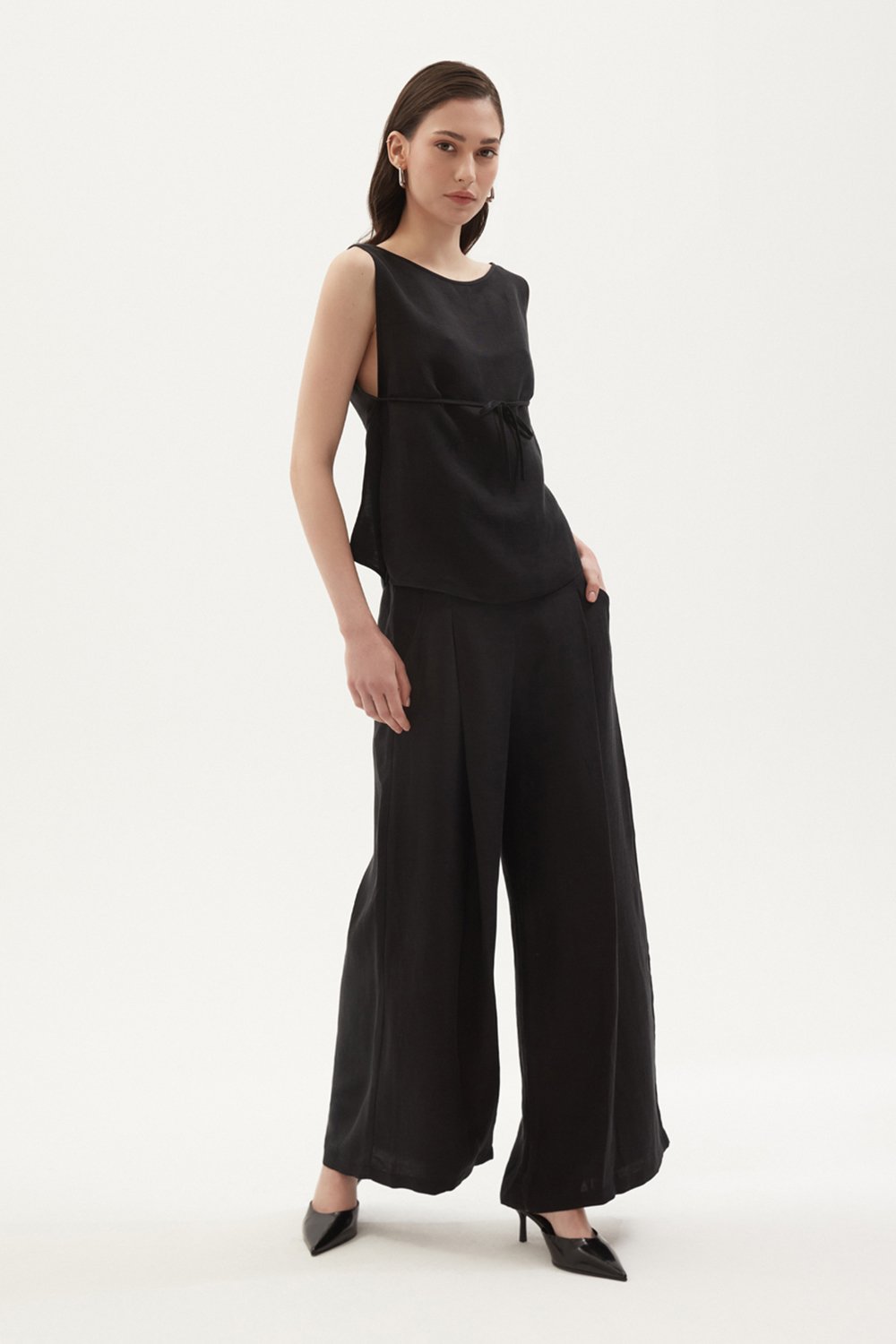 Towdoo-Snapdragon Pantolon - Siyah-Pantolon-4-roqelvaxirum.shop