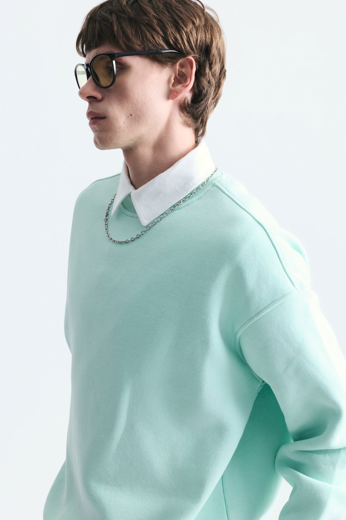 Basic Oversize Yıkamalı Sweatshirt