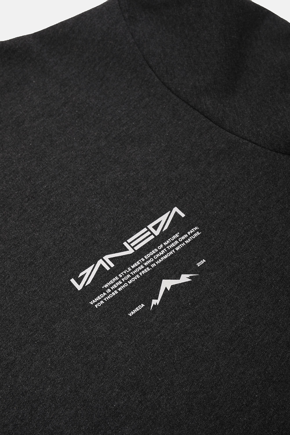 Vaneda-Bisiklet Yaka Regular Fit Next Unisex Sweatshirt Antrasit-4-roqelvaxirum.shop
