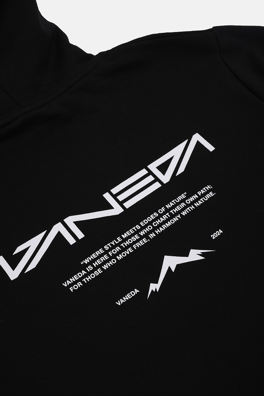 Vaneda-Kapüşonlu Regular Fit Next Unisex Sweatshirt Siyah-5-roqelvaxirum.shop