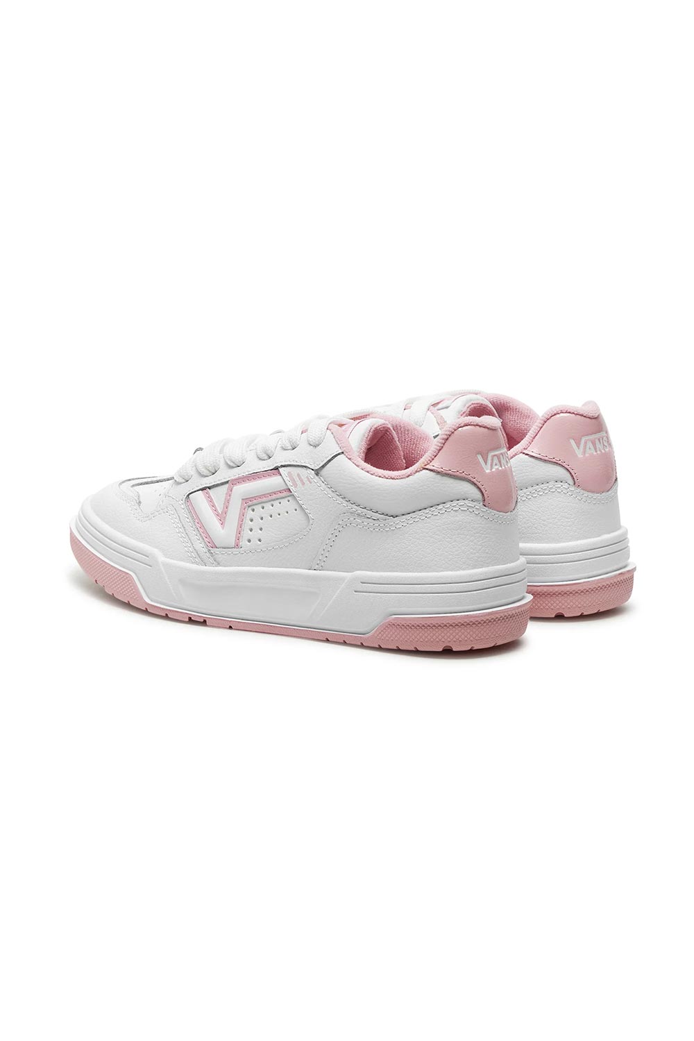 Vans-Upland White /Pink-Sneakers-3-roqelvaxirum.shop
