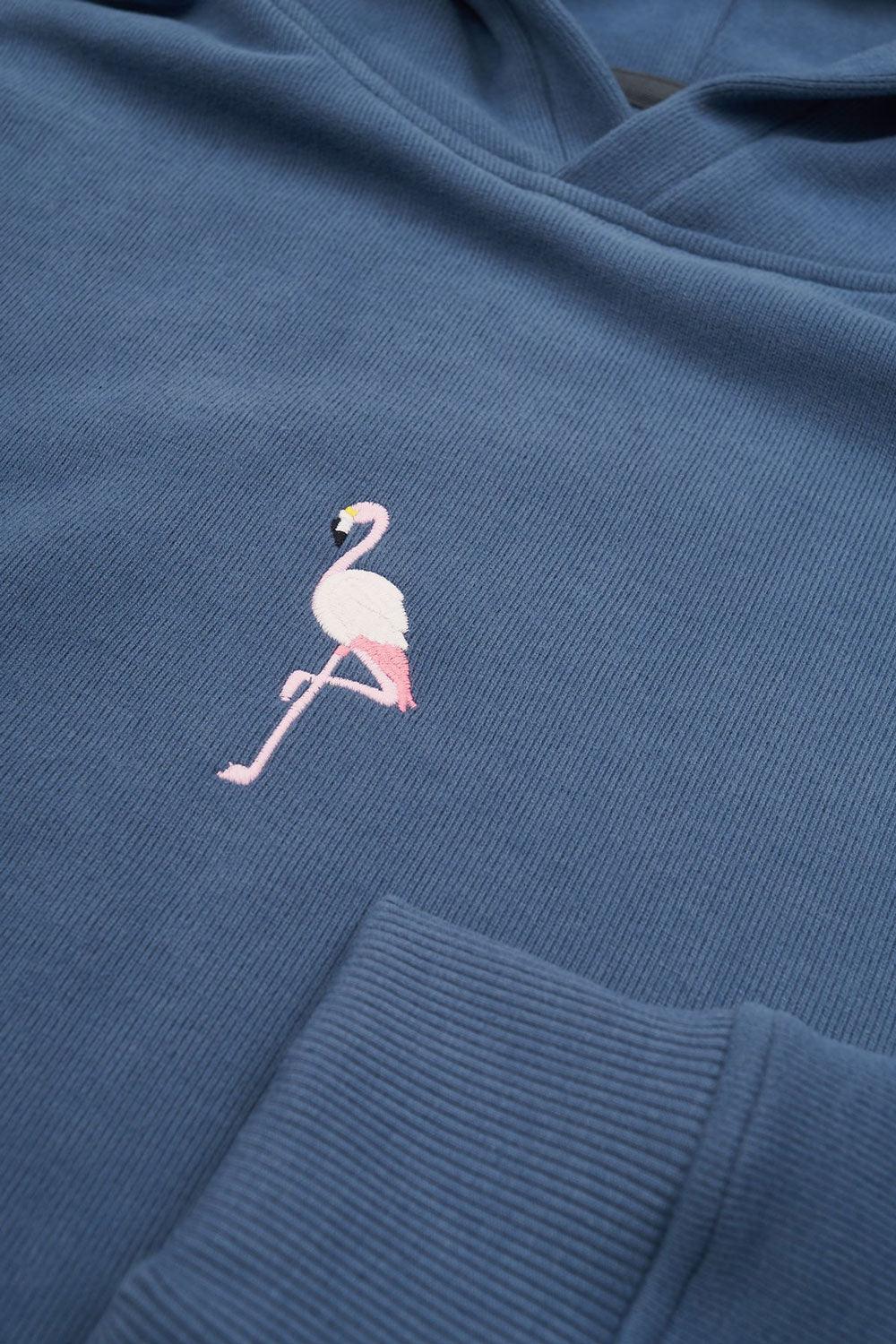 WWF Market-Flamingo Hoodie - Flint Mavi-Sweatshirts & Hoodies-2-roqelvaxirum.shop