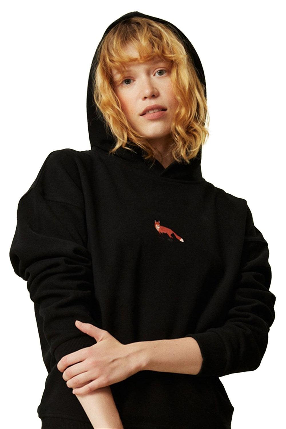 WWF Market-Kızıl Tilki Hoodie - Siyah-Sweatshirts & Hoodies-2-roqelvaxirum.shop