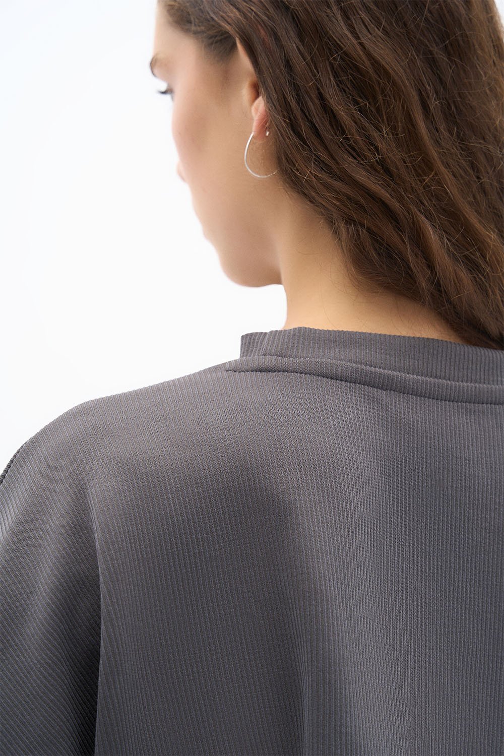 Wear Three Points-Antrasit Flow Sweatshirt-Sweatshirts & Hoodies-4-roqelvaxirum.shop