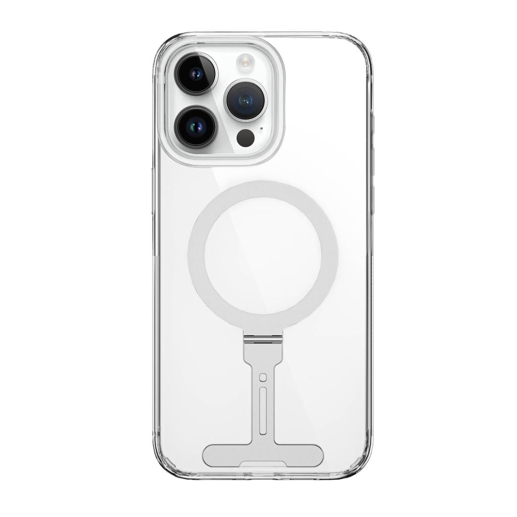 Fyy-014 Magsafe Uyumlu Standlı Şeffaf Iphone 15 Pro Kılıf
