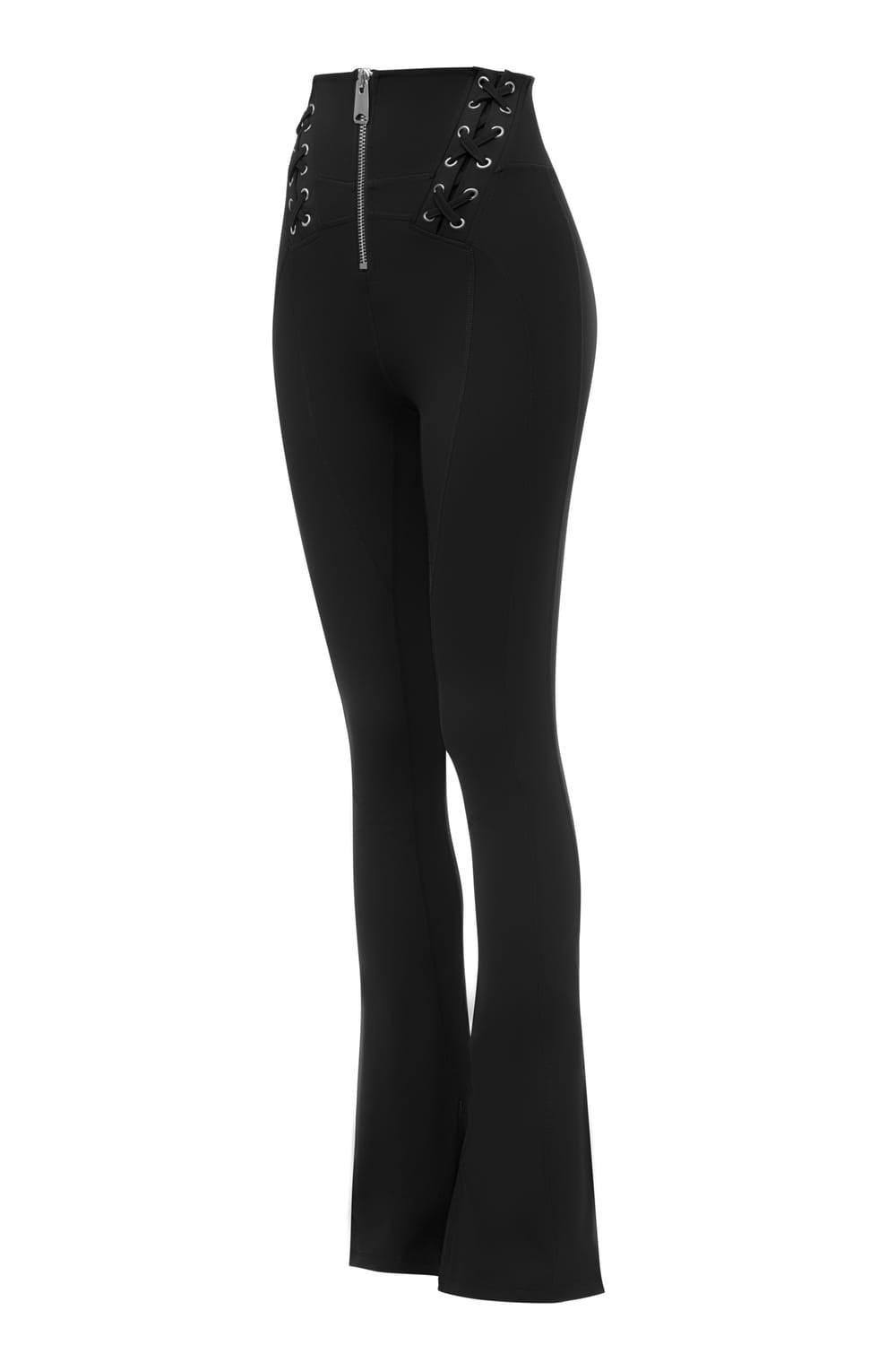 Wown-Carisa Flare Leggings-Activewear-2-roqelvaxirum.shop