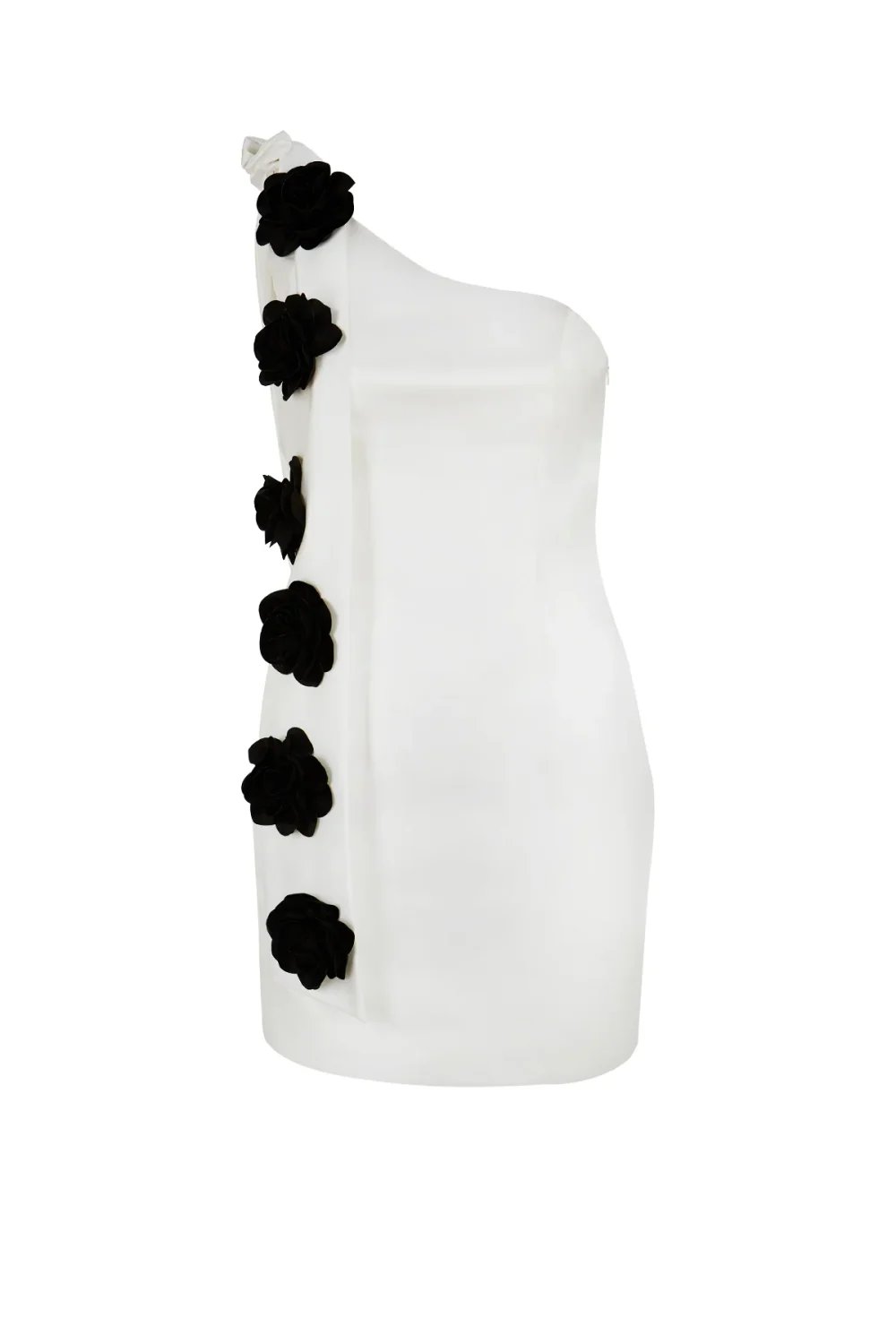 Yelda Alatekin-Mimosa White Mini Dress-Elbise-4-roqelvaxirum.shop