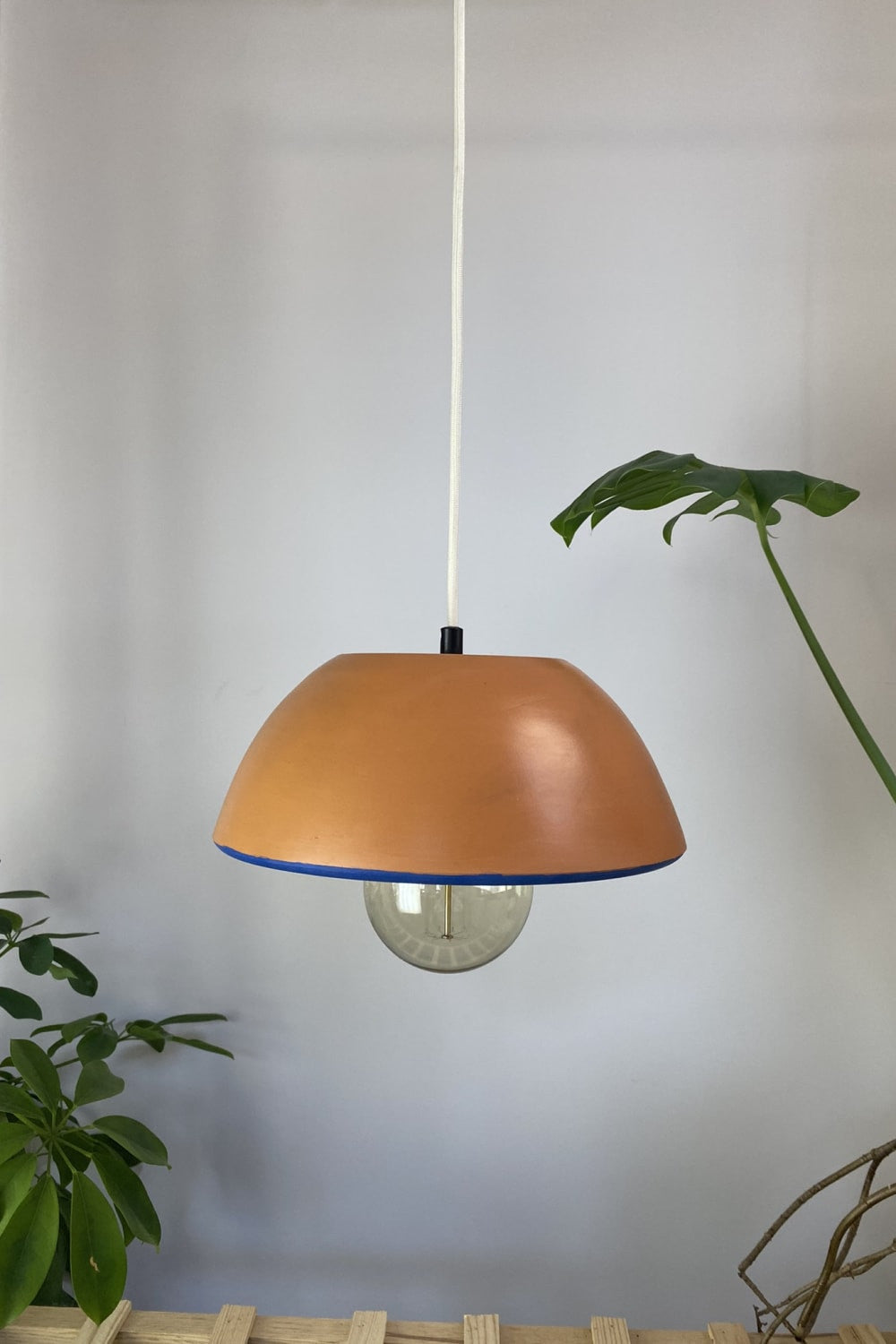 Zef Design-Temnos - Terracotta Mavi Avize , Beyaz Kablo-Avize-2-roqelvaxirum.shop