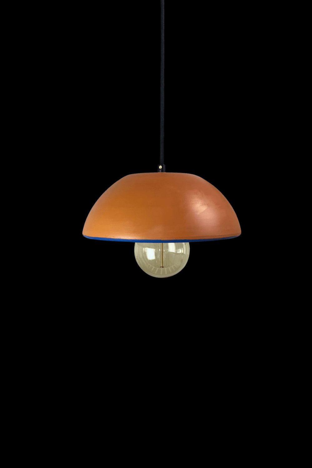 Zef Design-Temnos - Terracotta Mavi Avize , Siyah Kablo-Avize-1-roqelvaxirum.shop