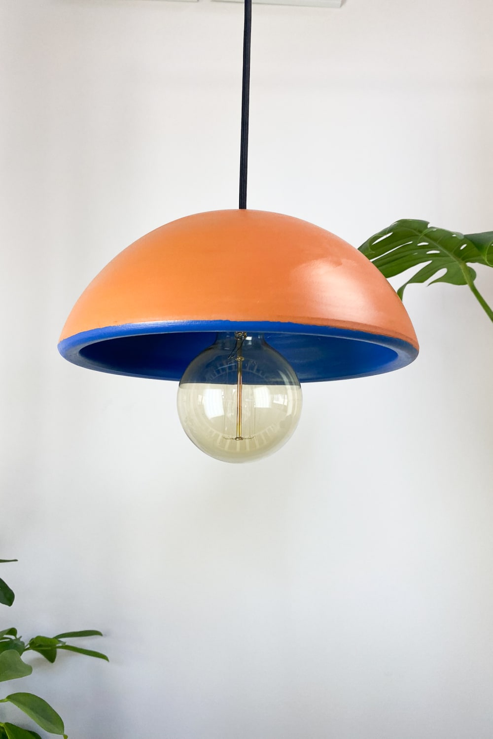 Zef Design-Temnos - Terracotta Mavi Avize , Siyah Kablo-Avize-2-roqelvaxirum.shop