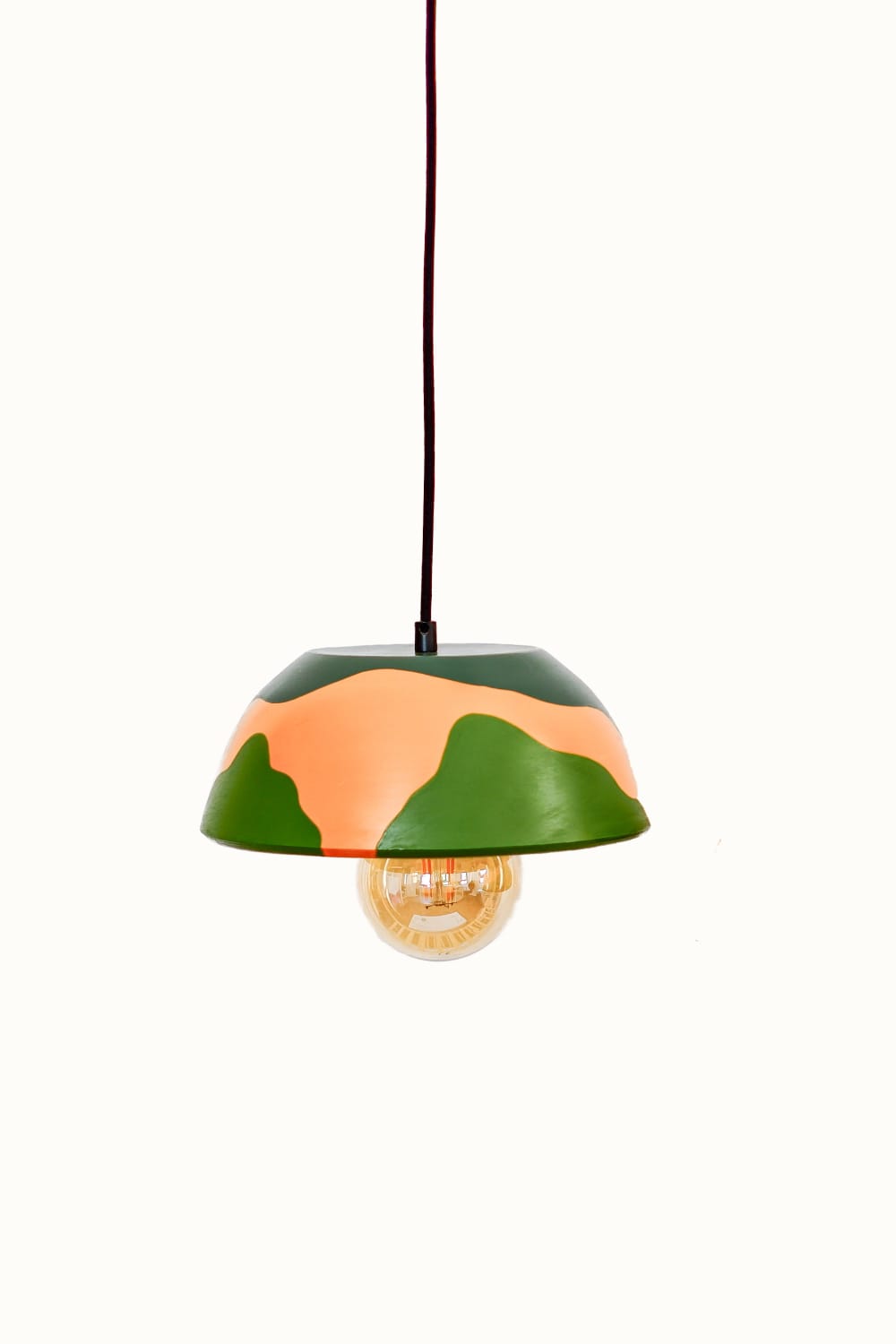 Zef Design-Temnos - Terracotta Yeşil Avize , Siyah Kablo-Avize-1-roqelvaxirum.shop