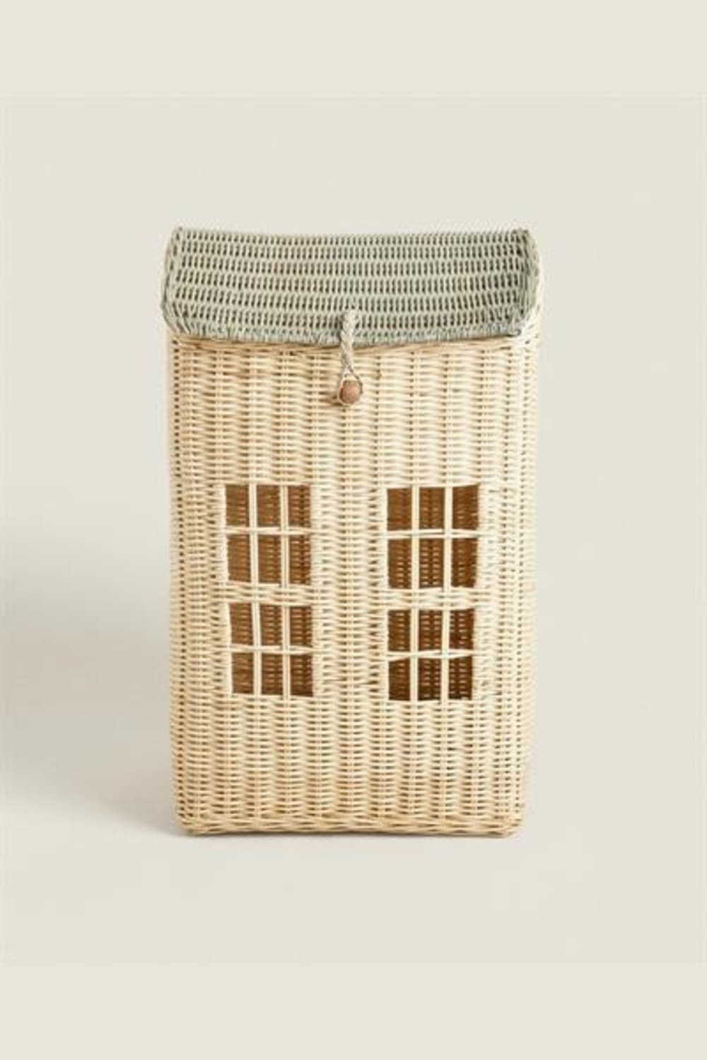 Zoa Collection-Kapaklı Ev Rattan Oyuncak Sepeti-Sepet-1-roqelvaxirum.shop