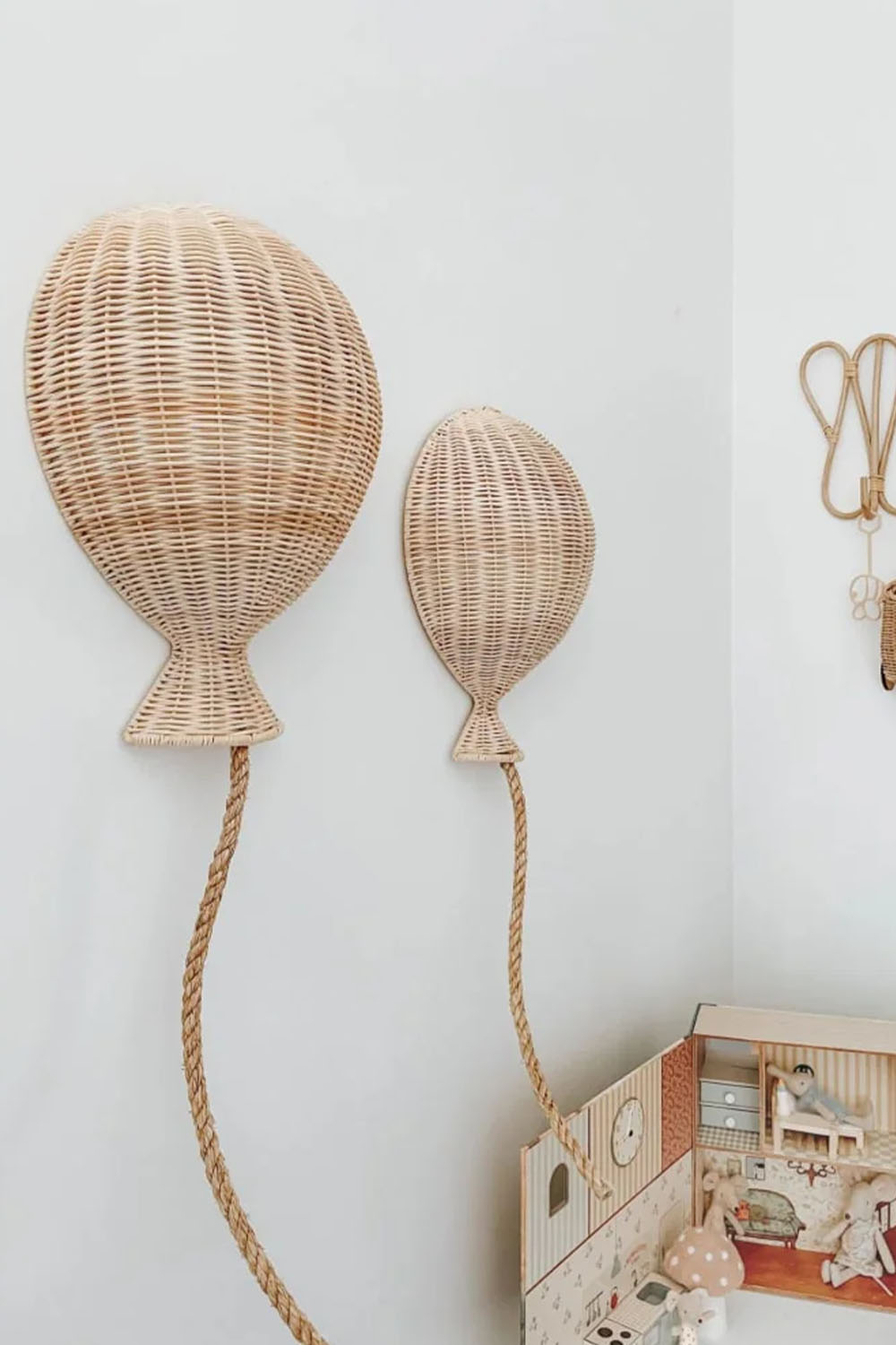 Zoa Collection-Rattan Küçük Boy Balon Duvar Dekoru-Duvar Dekorları-2-roqelvaxirum.shop