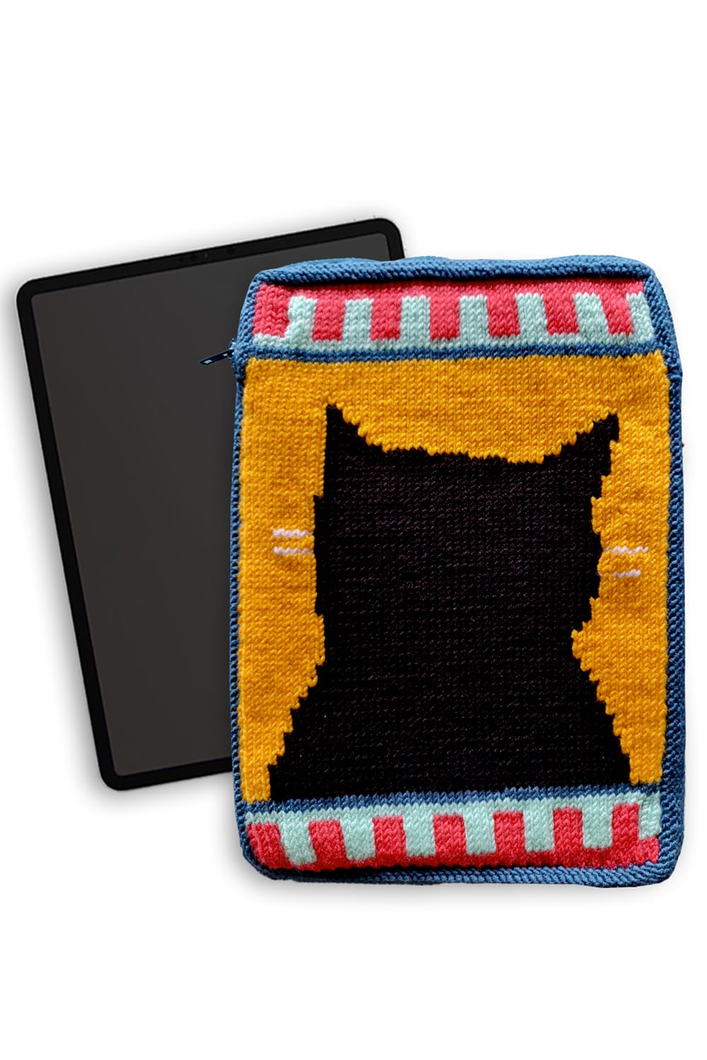 Zone Design Store-El Örgüsü Tablet - Laptop Kılıfı - Kedü-Case-2-roqelvaxirum.shop