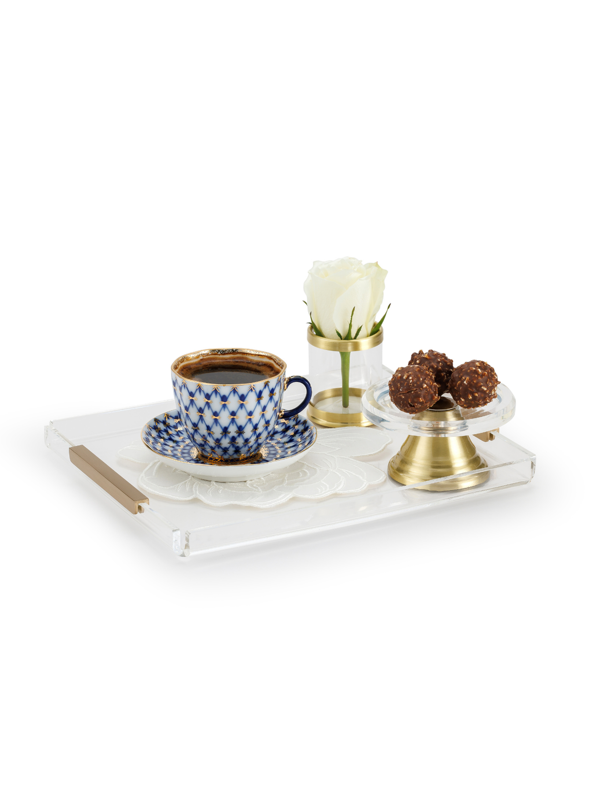 Memonza-Aria Çıta Detaylı Pirinç Tepsi, Small, Şeffaf-Tepsi-2-roqelvaxirum.shop
