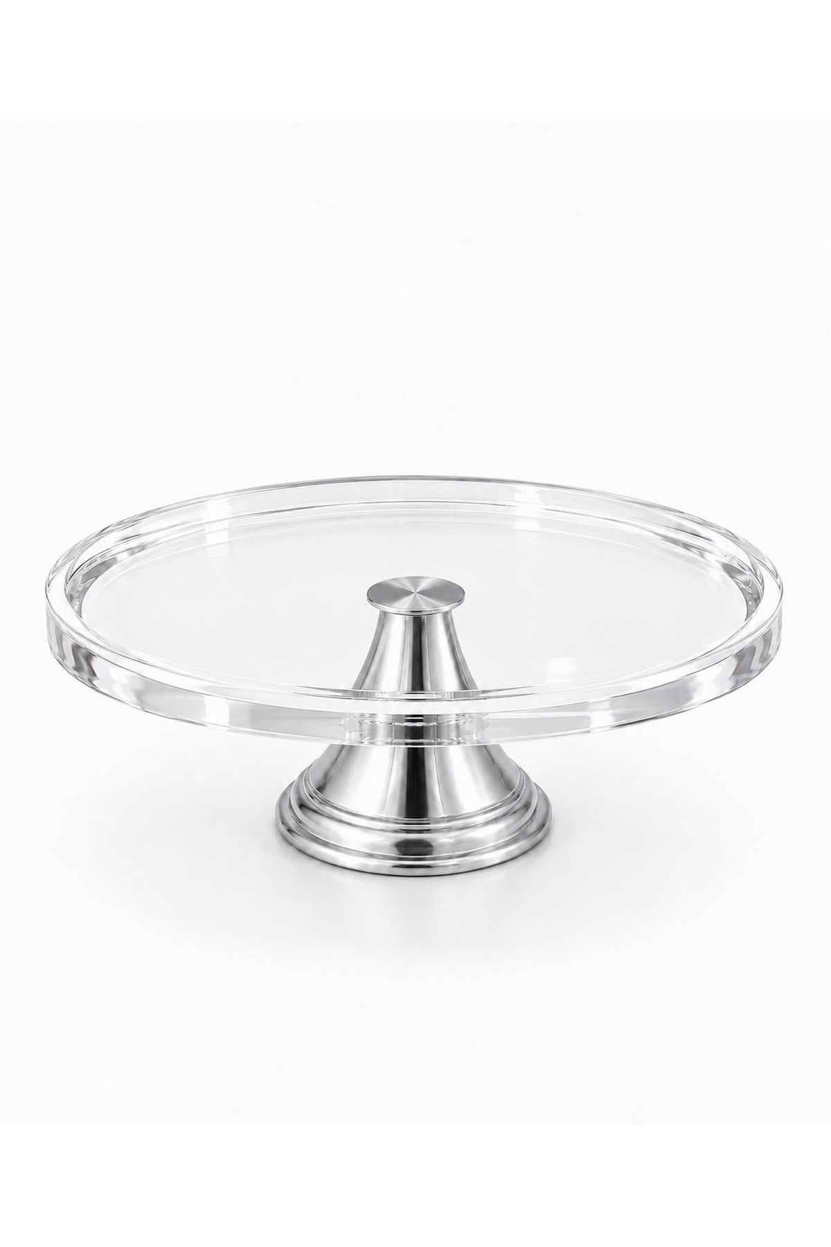 Memonza-Tartita Yurlak Pasta Standı Gümüş-Tabak & Kase-1-roqelvaxirum.shop