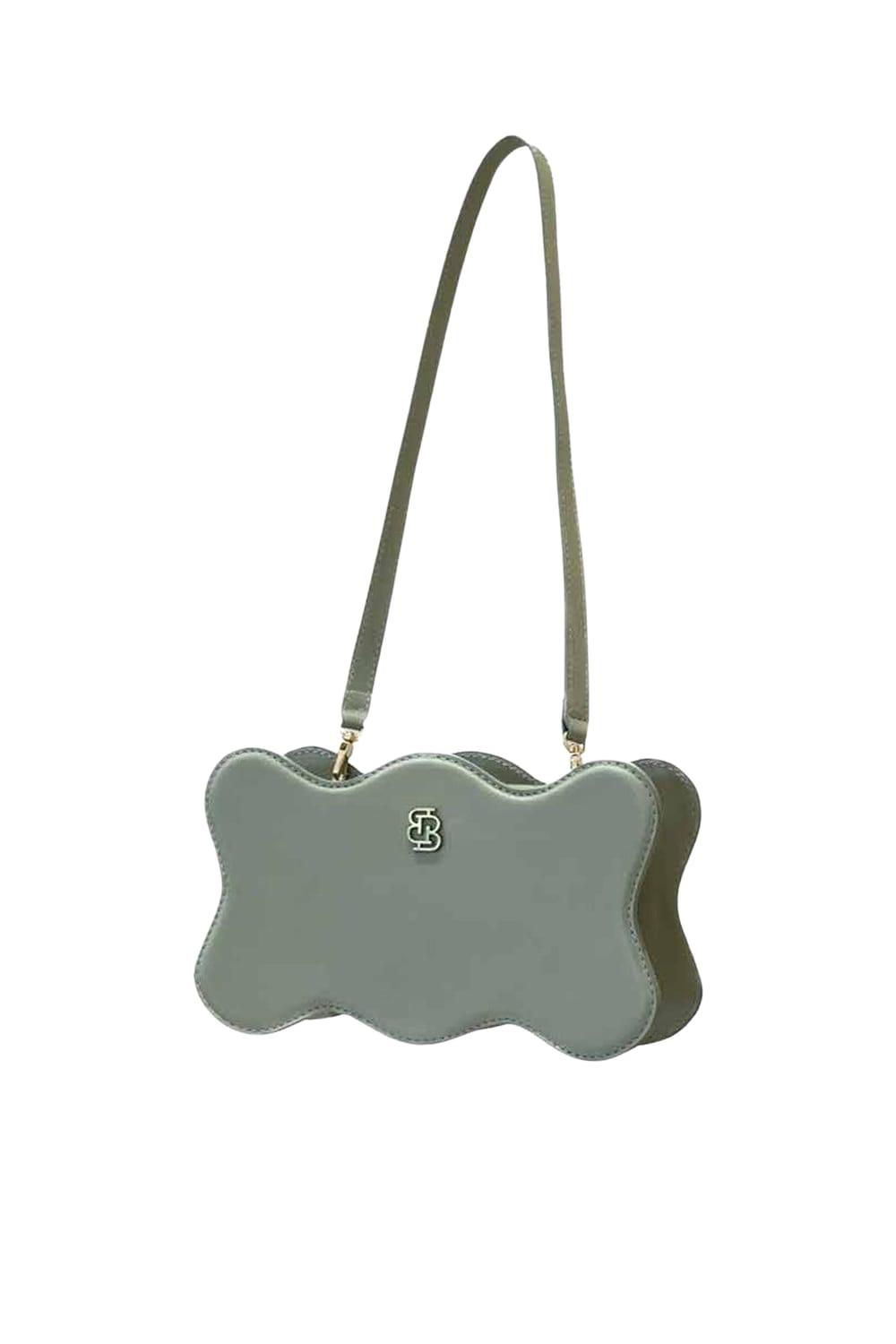 Bloomsbury-Leo Baguette Bag - Mint-Omuz Çantası-1-roqelvaxirum.shop