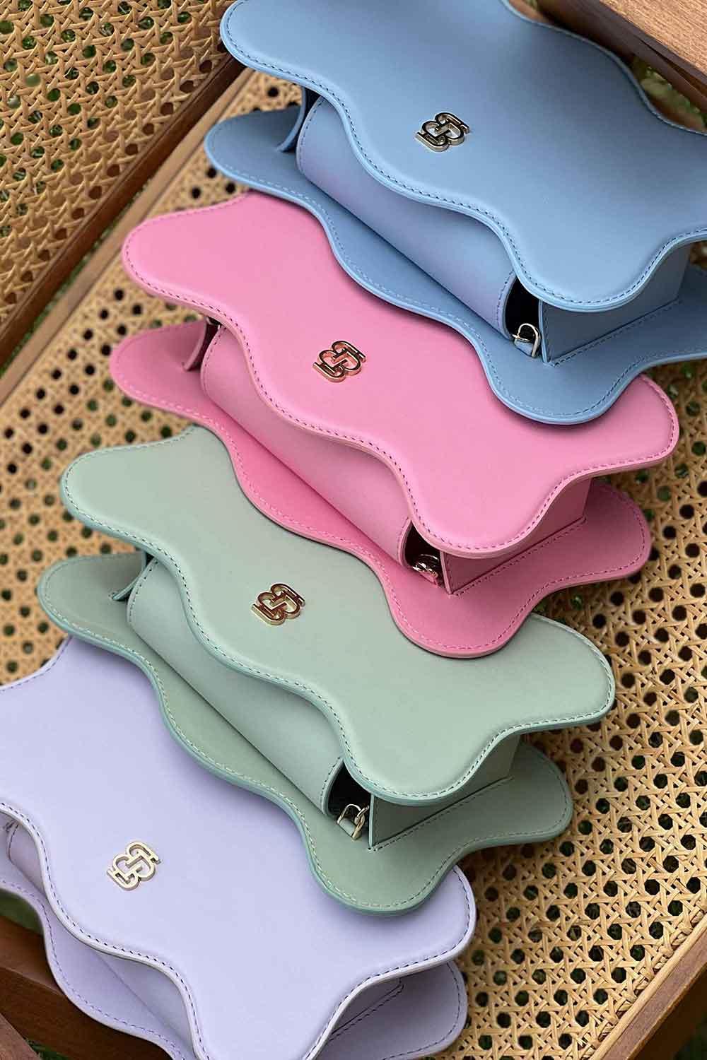 Bloomsbury-Leo Baguette Bag - Mint-Omuz Çantası-3-roqelvaxirum.shop