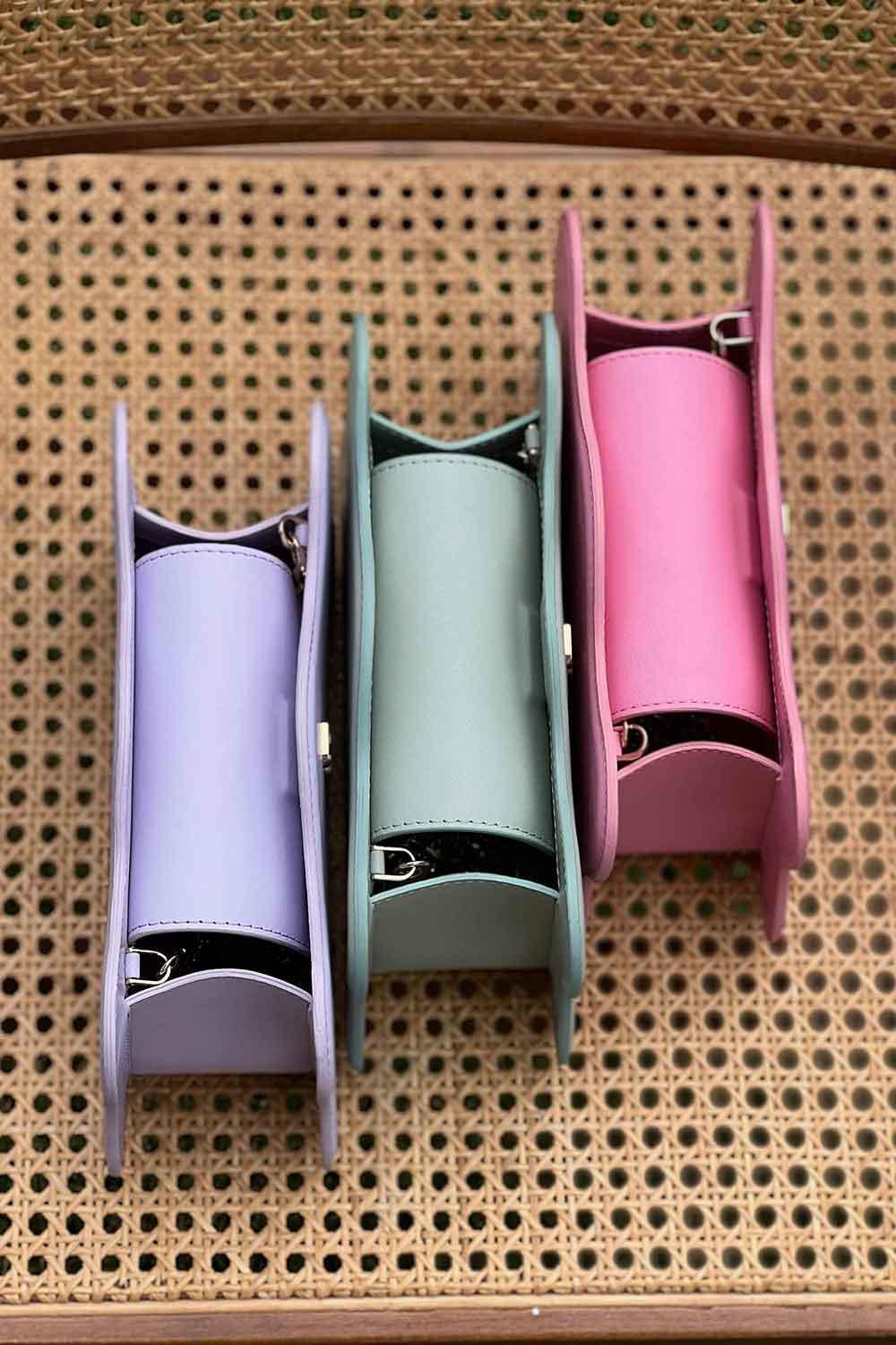 Bloomsbury-Leo Baguette Bag - Mint-Omuz Çantası-4-roqelvaxirum.shop
