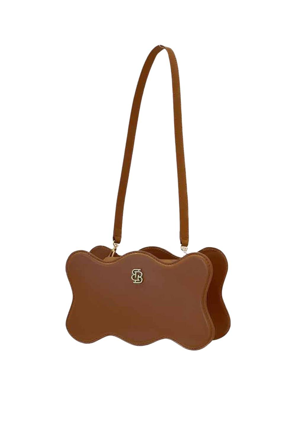 Bloomsbury-Leo Baguette Bag - Taba-Omuz Çantası-1-roqelvaxirum.shop
