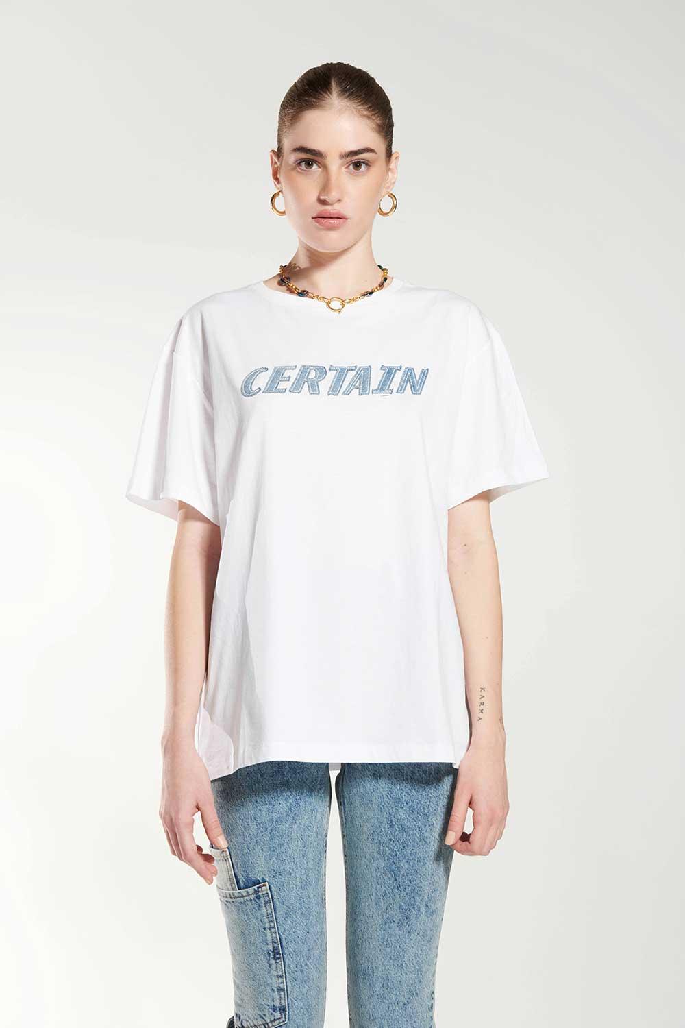 Certain-Logo Tee-T-Shirts-1-roqelvaxirum.shop