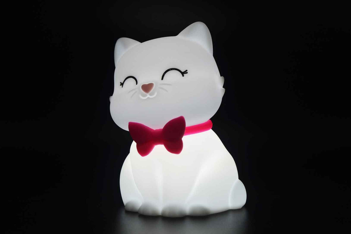 Dhink-Silikon Gece Lambası Kedi Tosh Beyaz-Gece Lambası-5-roqelvaxirum.shop